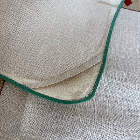 Vintage Card Themed Linen Tablecloth for a Card-Table - Picture 9 of 15